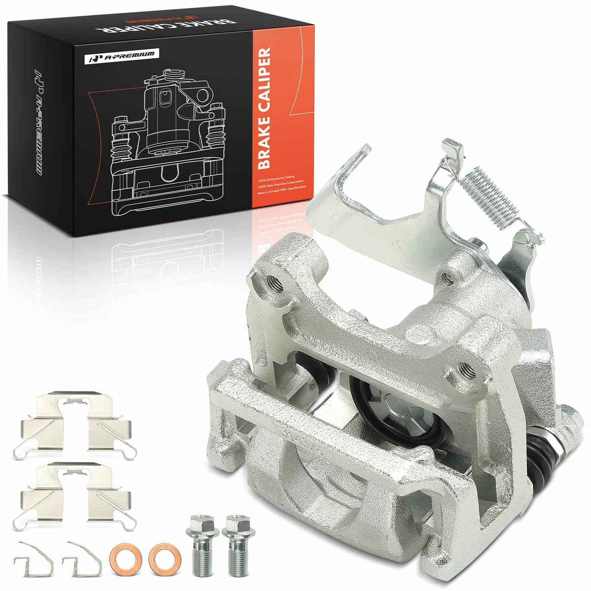 A-Premium Rear Passenger Brake Caliper w/ Bracket for Mazda CX-5 (2013–2015) 19-B7122