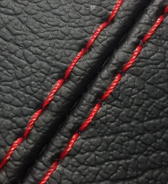 Leather Synthetic Console Armrest Cover for Honda Prelude (1997–2001) Red Stitch