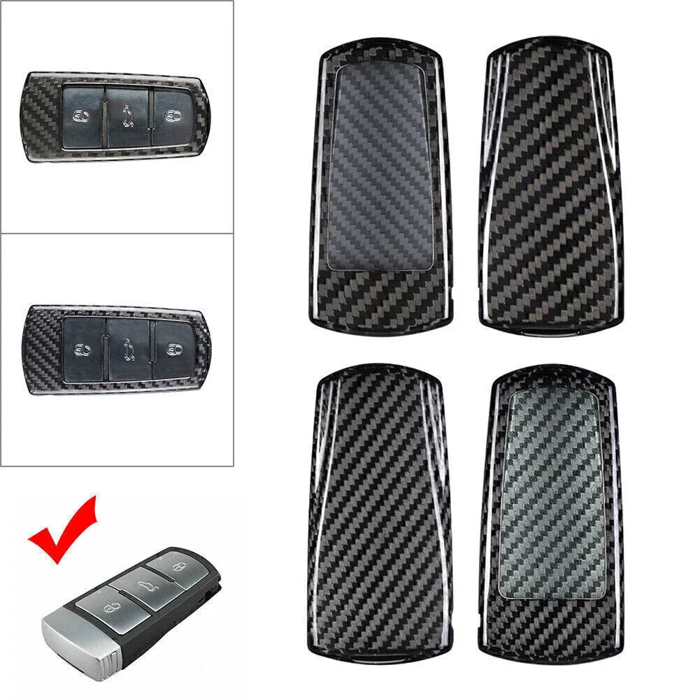 Carbon Fiber Remote Key Shell Cover for VW CC Passat B6 (2009–2012)