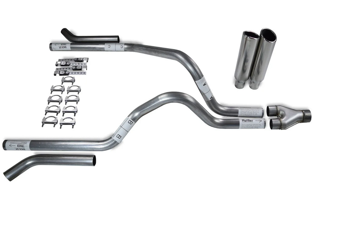 2.5" Dual Exhaust Kit with Y Pipe for Dodge Dakota (1997–2005)