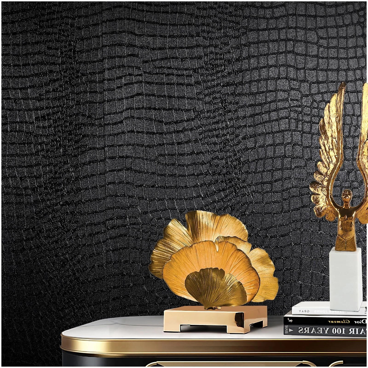 Crocodile Peel and Stick Wallpaper 15.7" x 118.1"