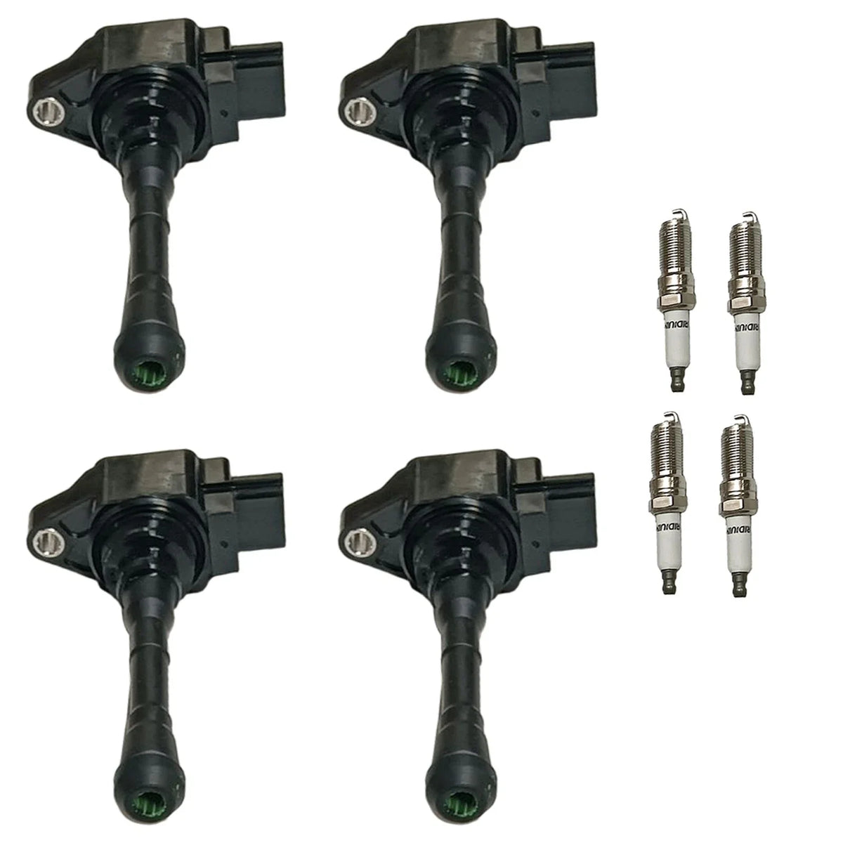 4X Ignition Coil & 4X Laser Iridium Spark Plug for Nissan Juke (2011–2017)