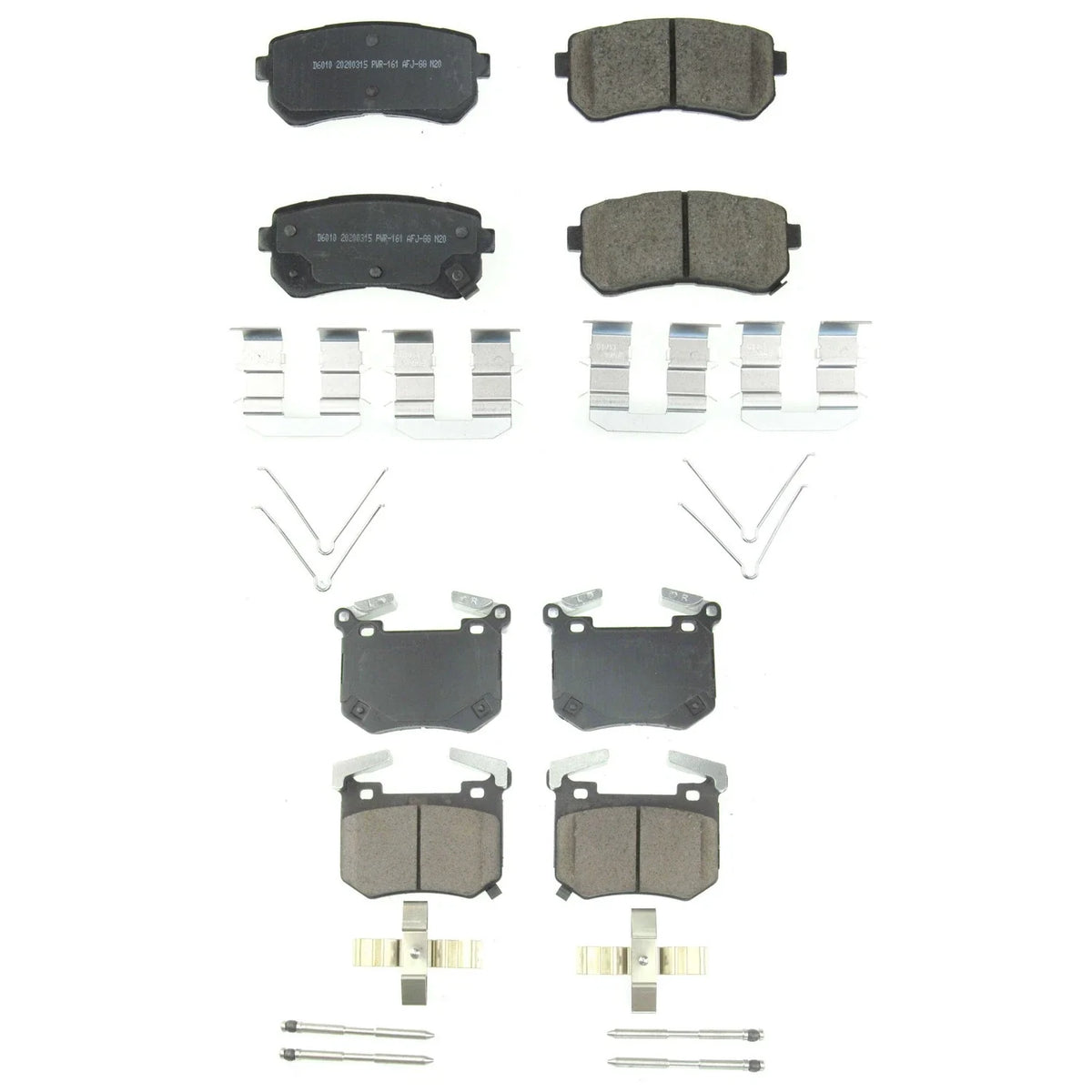 PowerStop Z17 Low-Dust Ceramic Disc Brake Pads Kit for Genesis G70 (2019–2023)