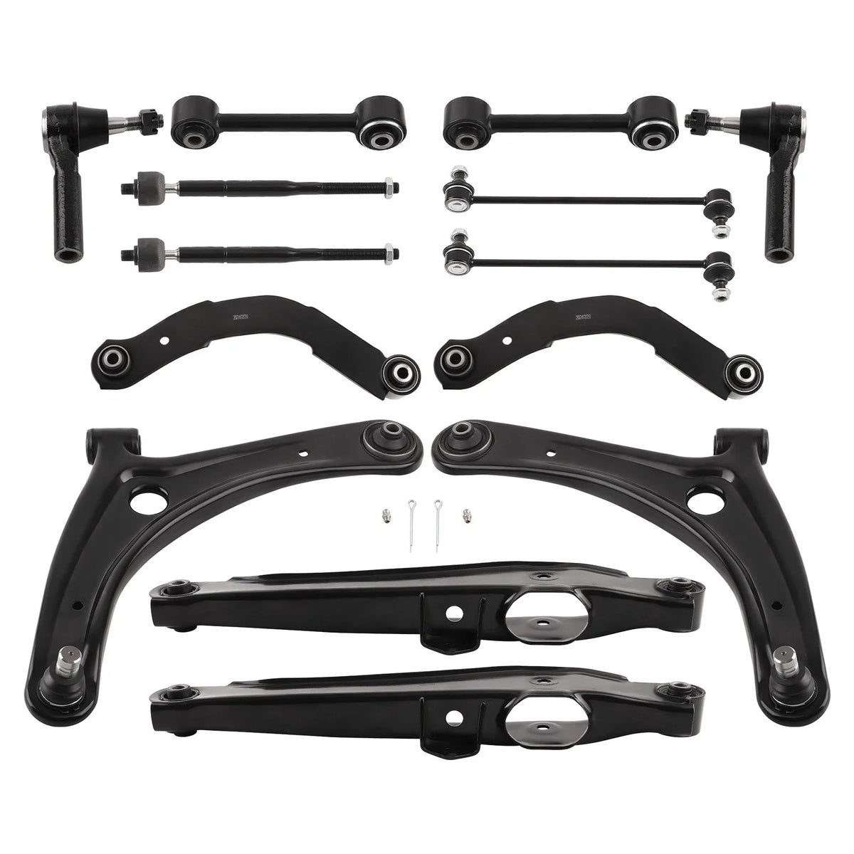 Set of 4 Control Arms Tie Rods Sway Bars for Jeep Compass Patriot (2007–2017)