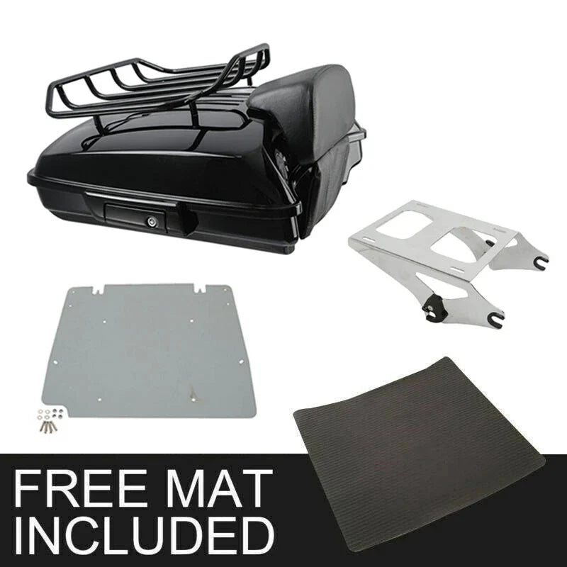 Trunk Backrest Pad Mount Base Plate for Harley Road Street Glide (2014–2026)