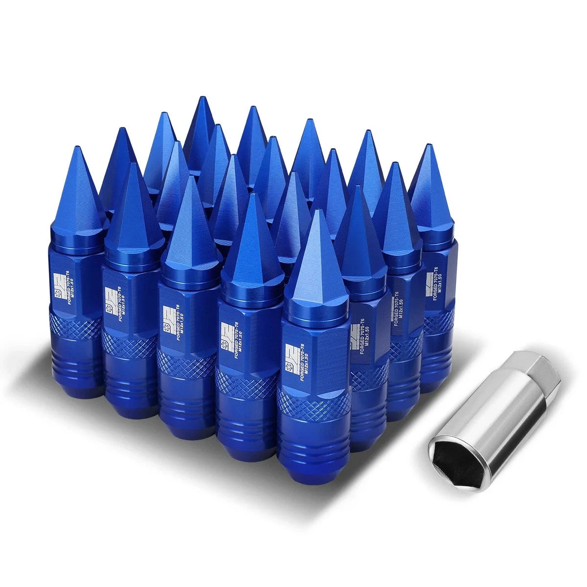 Set of 20 M12 x 1.5 Open/Closed End Lug Nuts 21mm OD for Universal Fit
