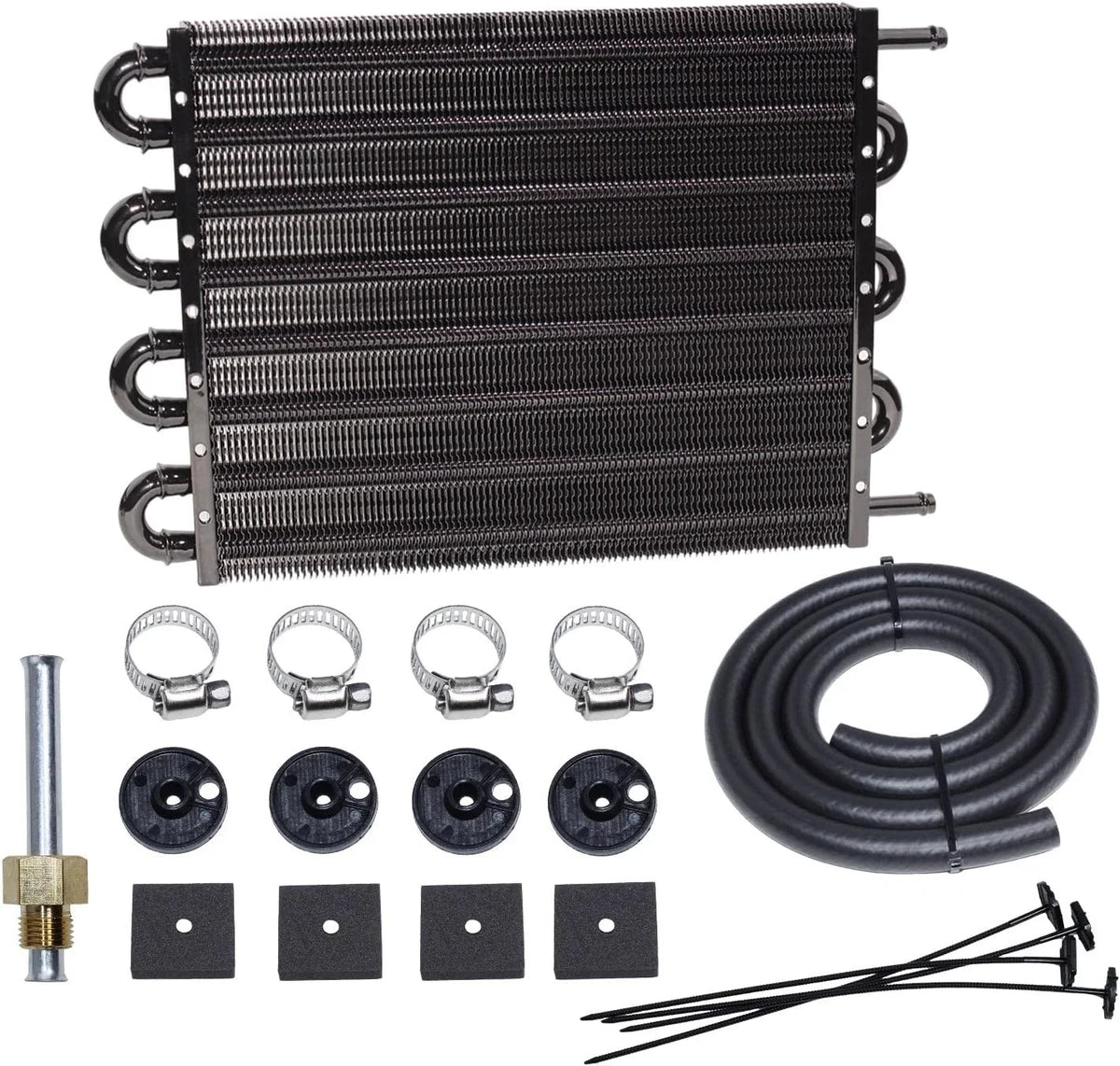 8 Row Transmission Oil Cooler Kit for Auto-Manual Radiator (Universal)