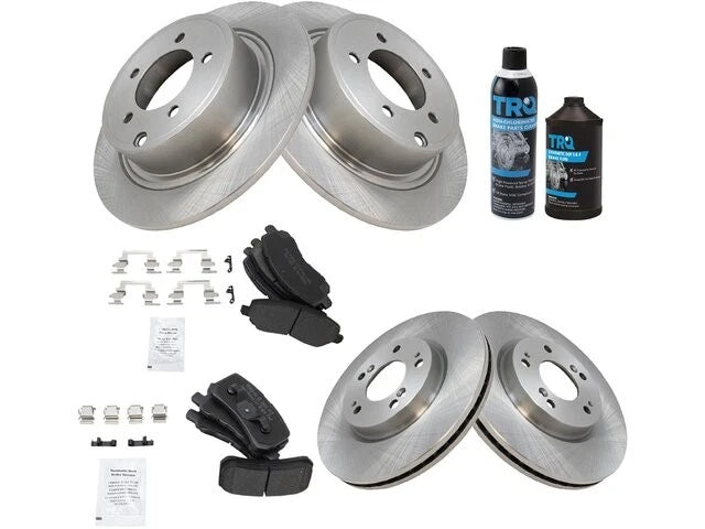 Brake Pad and Rotor Kit for Mitsubishi Lancer (2008–2016) 22734WVFJ