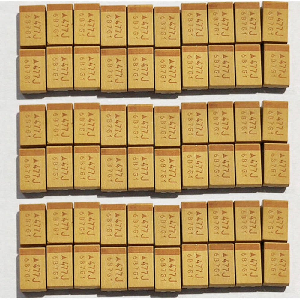 100X Tantalum Capacitors 470uF 6.3V Type D SMD 7343 Surface Mount