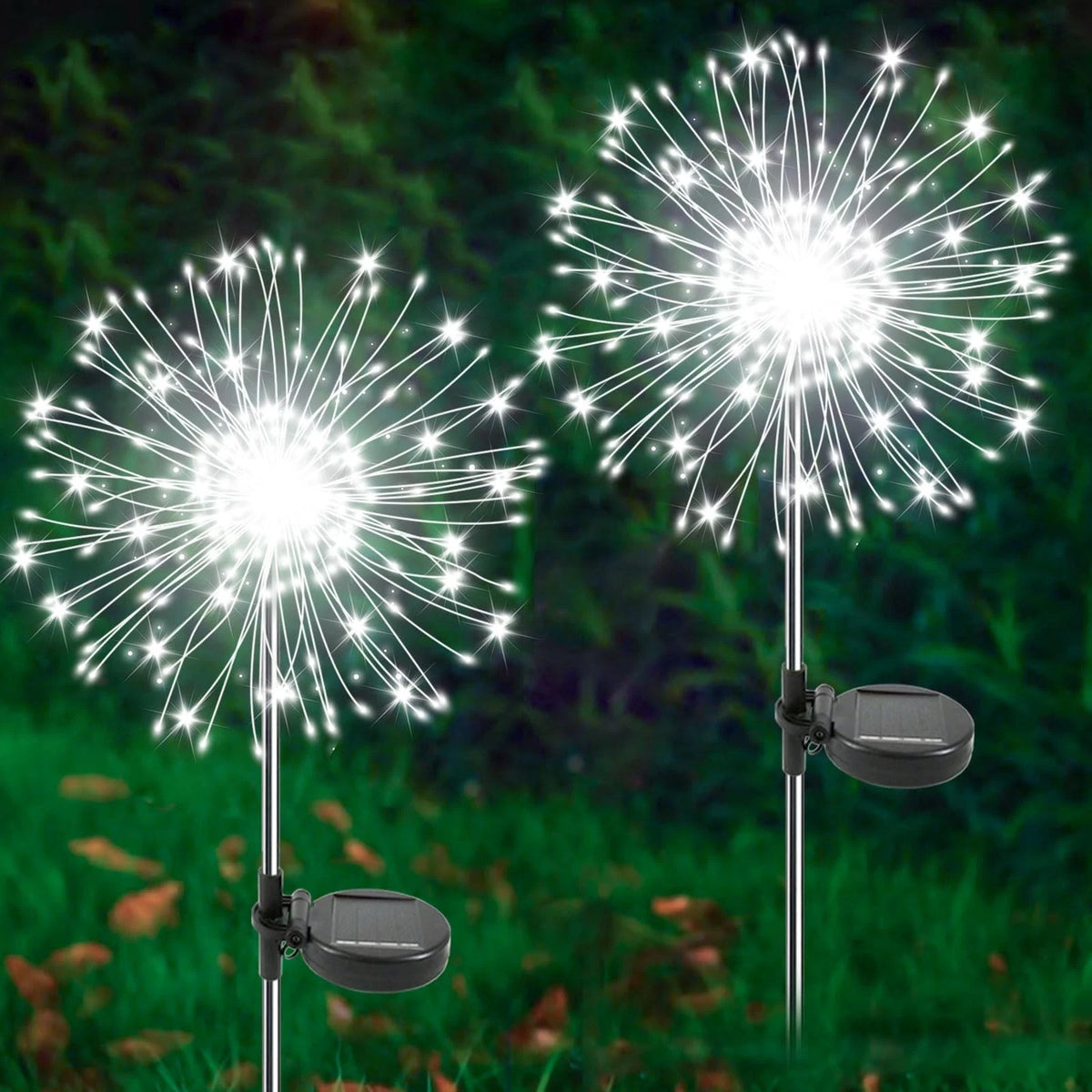 2X Solar Garden Lights 120 LED Twinkling Waterproof Yard