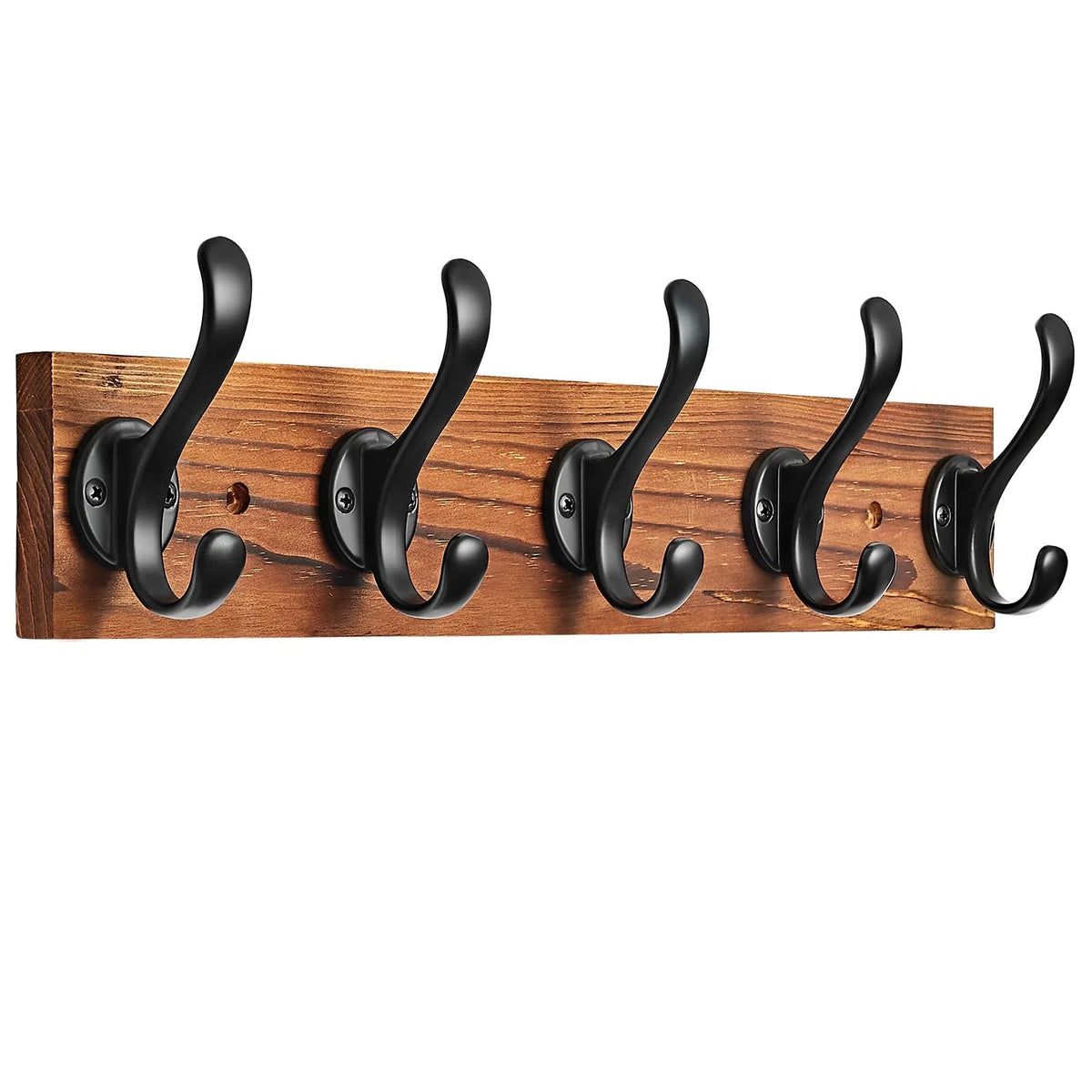 5 Hook Wall Mount Coat Rack for Entryway
