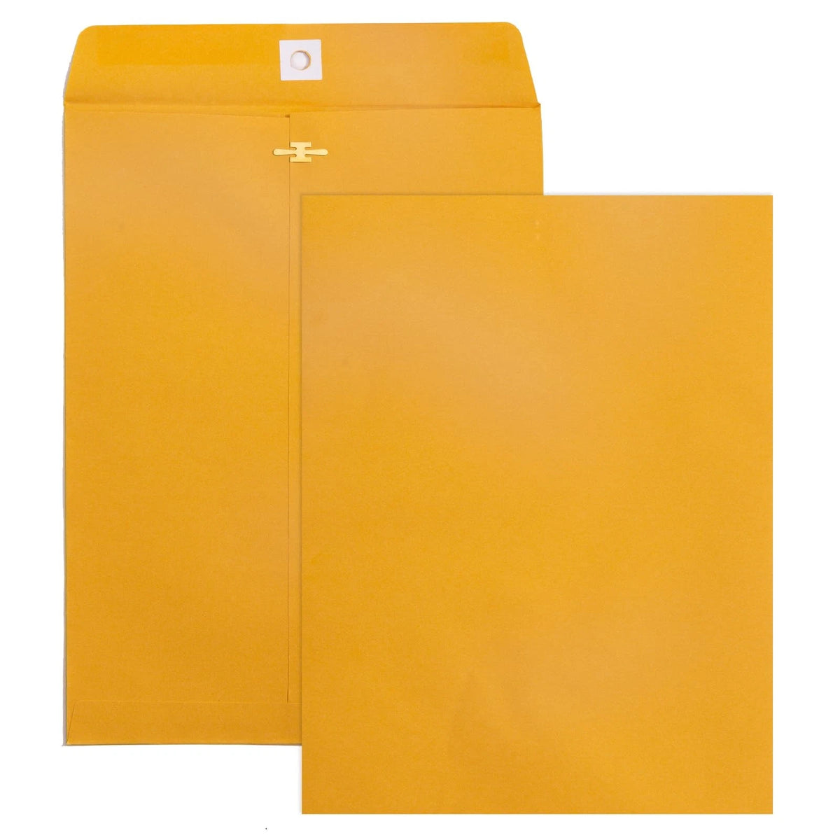 Set of 100 Clasp Envelopes 9x12, 100 GSM, Brown
