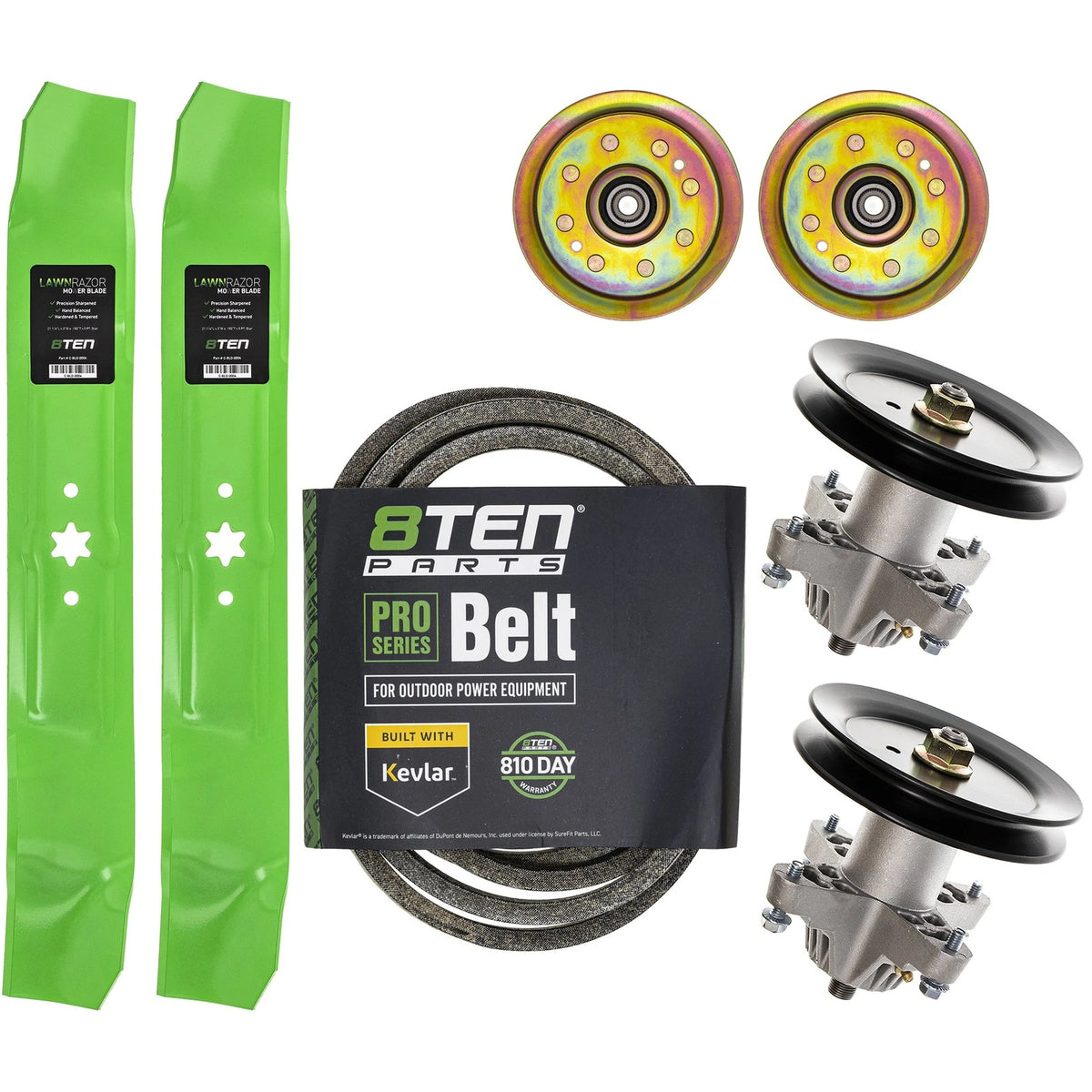 Deck Blade Spindle Belt Kit for MTD Cub Cadet LT1042 (954-04045, 942-0616, 956-1227)