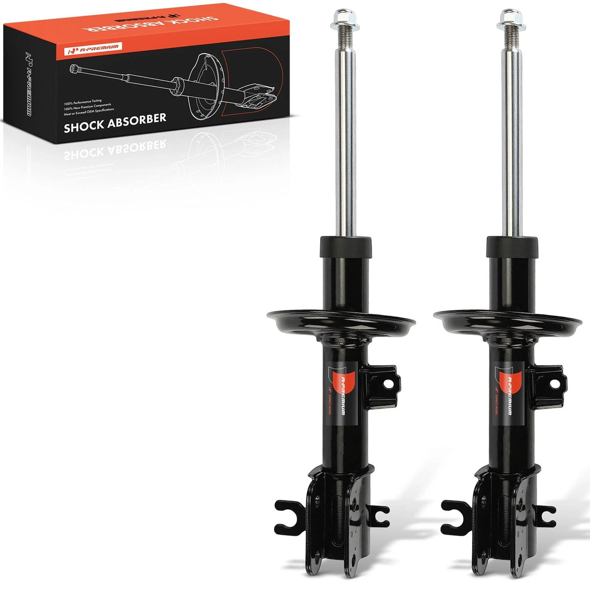 Set of 2 Front Shock Struts for Chevrolet Spark (2013–2015) 73020, 73019