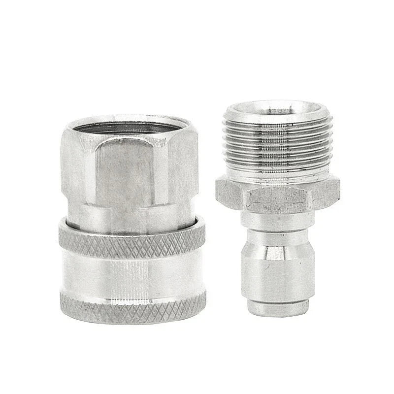 Set of 2 Quick Connect Adapters for High Pressure Washer