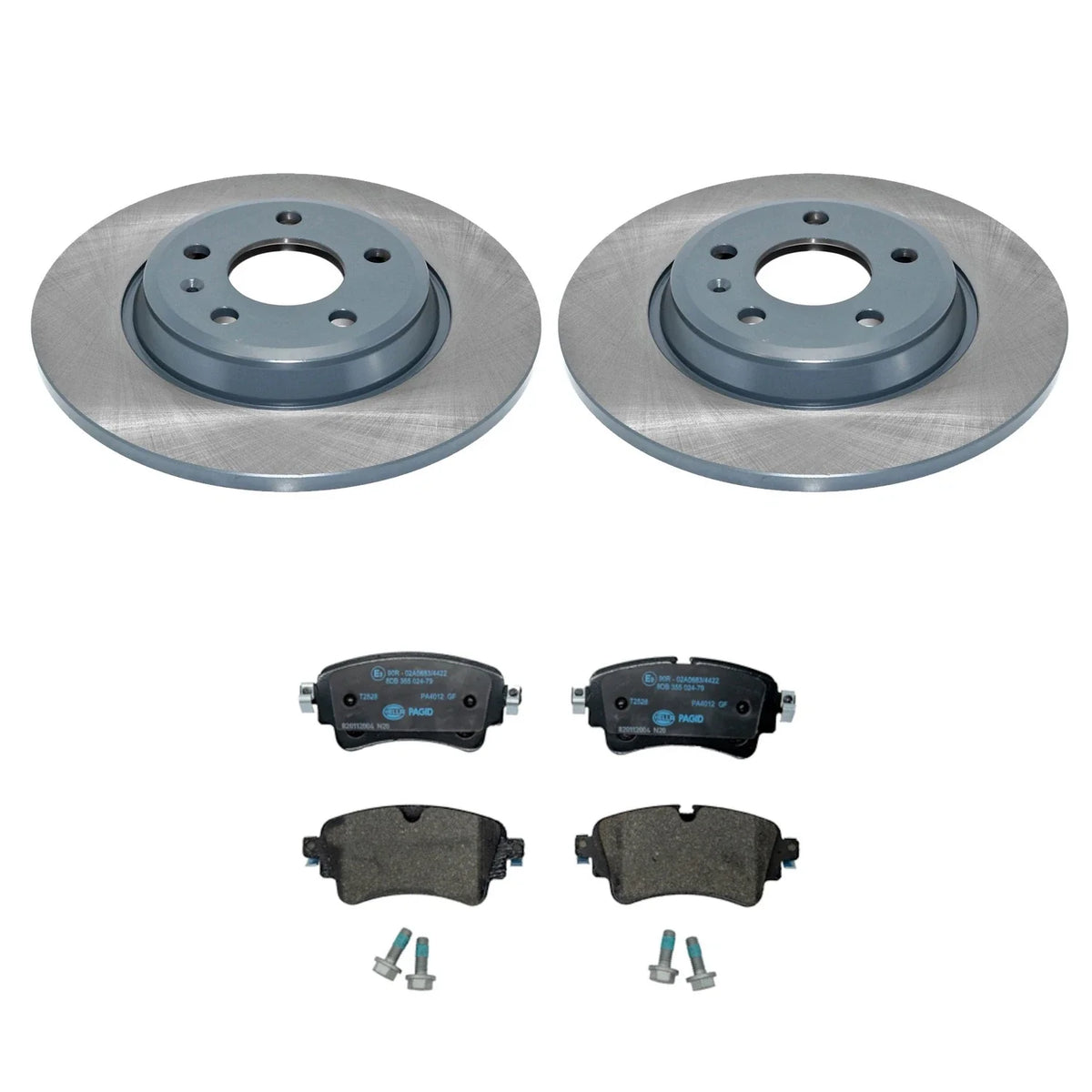 DuraGo Rear Rotor & Low-Met Disc Brake Pad Kit for Audi A5 Sportback (2018–2020)