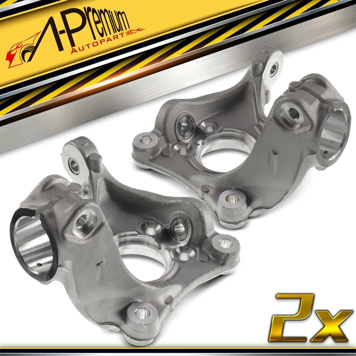 2X Front Steering Knuckle for VW Passat B6 (2006–2010) 358 CC (2006–2017) 3C0407253F, 3C0407257F