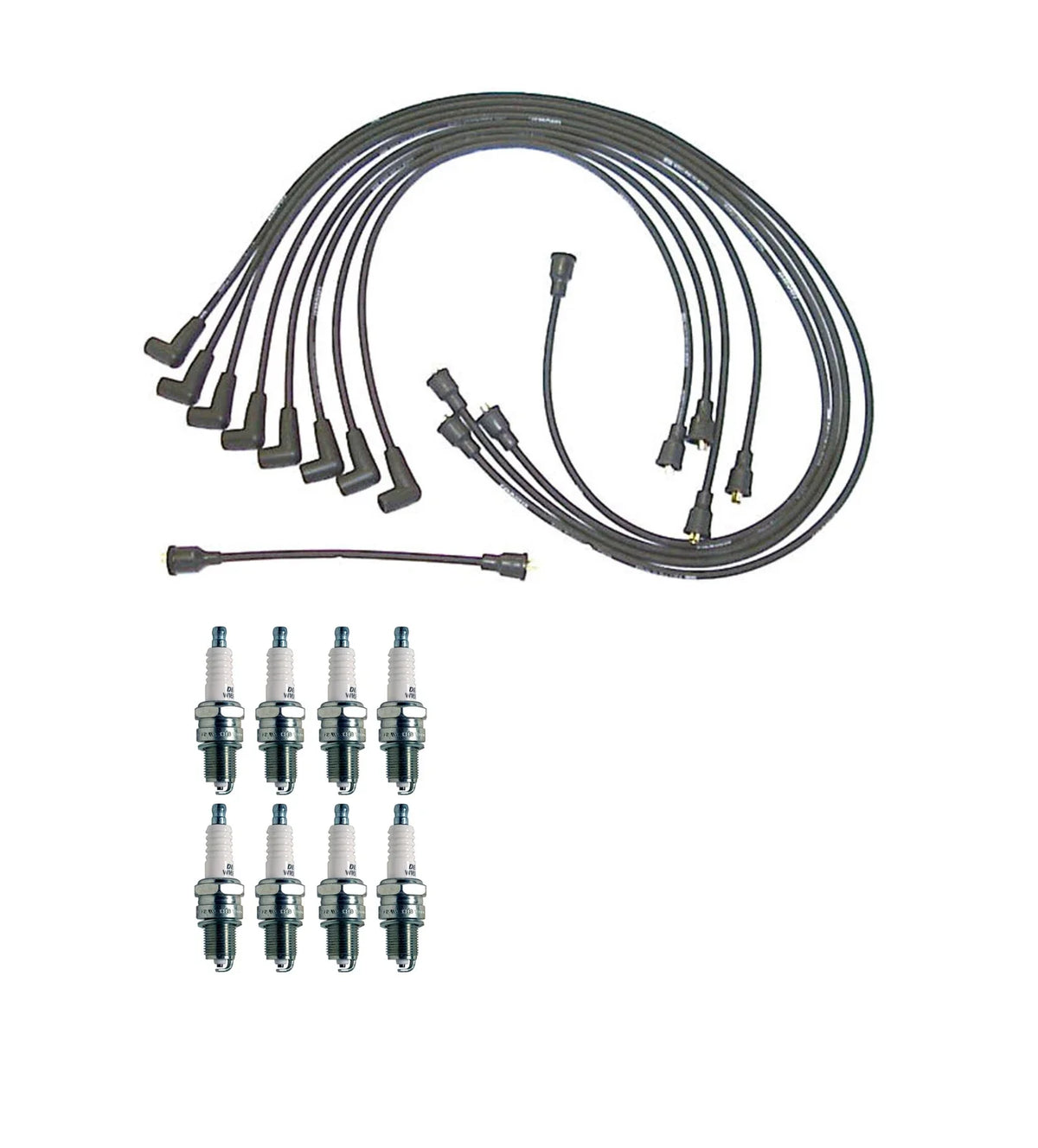 Denso 7mm Wire Set & 8 U-Groove Spark Plugs Kit for Chevrolet GMC V8