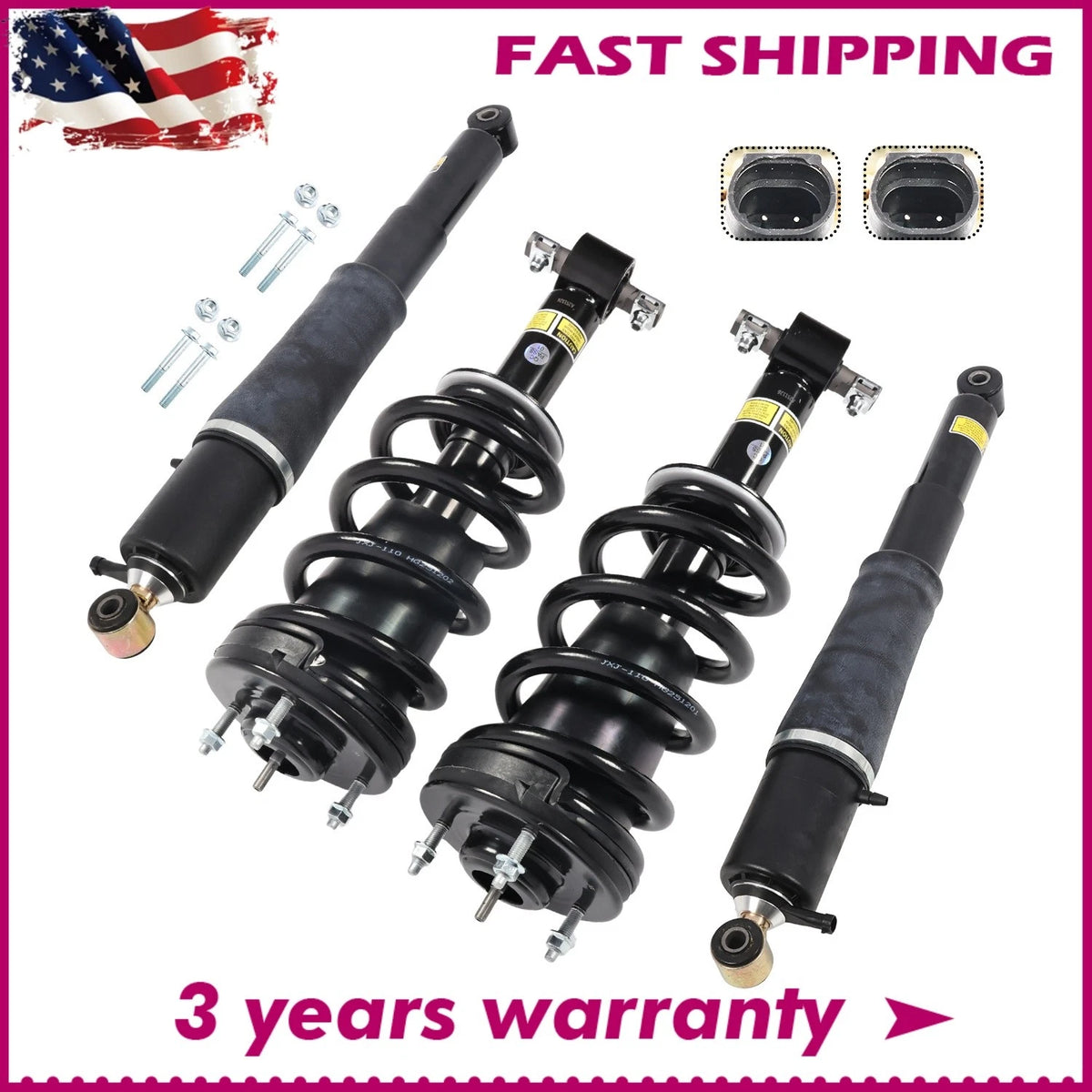 4X Front Rear Shock Struts w/MagneRide for Cadillac Escalade Tahoe (2007–2014)