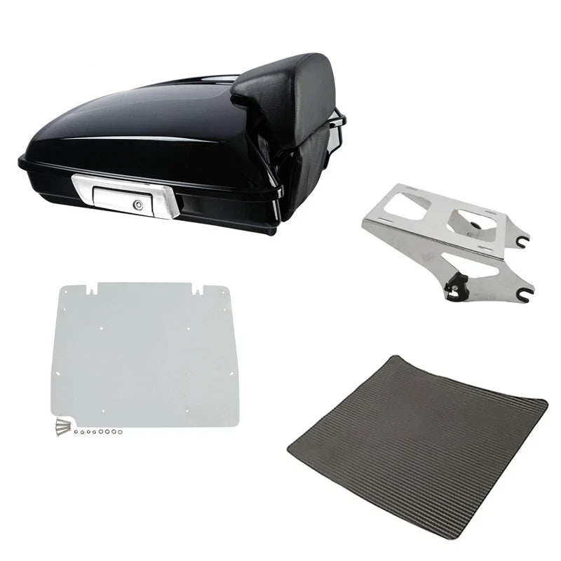 5.5" Trunk Backrest Mount Rack for Harley Street Road Glide (2014–2026)