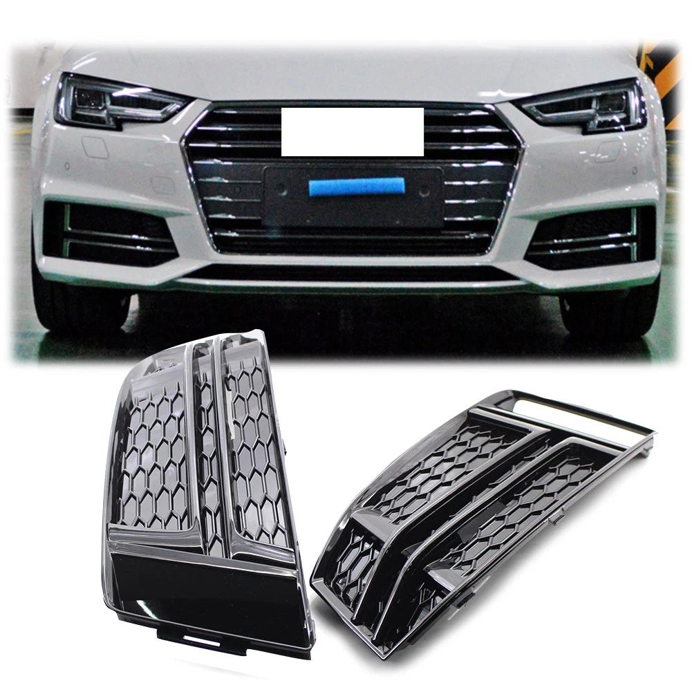 1 Pair Front Bumper Lower Grille for Audi S4 A4 B9 (2017–2018)
