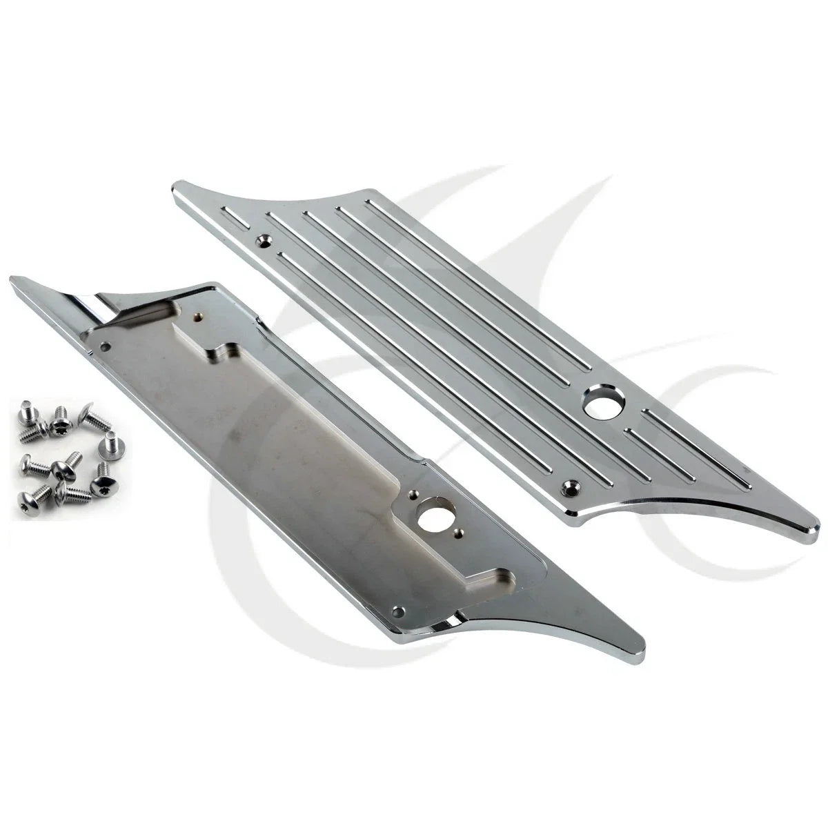 Black/Chrome Hard Saddlebags Latch Cover for Harley Touring Road Glide (1993–2013)
