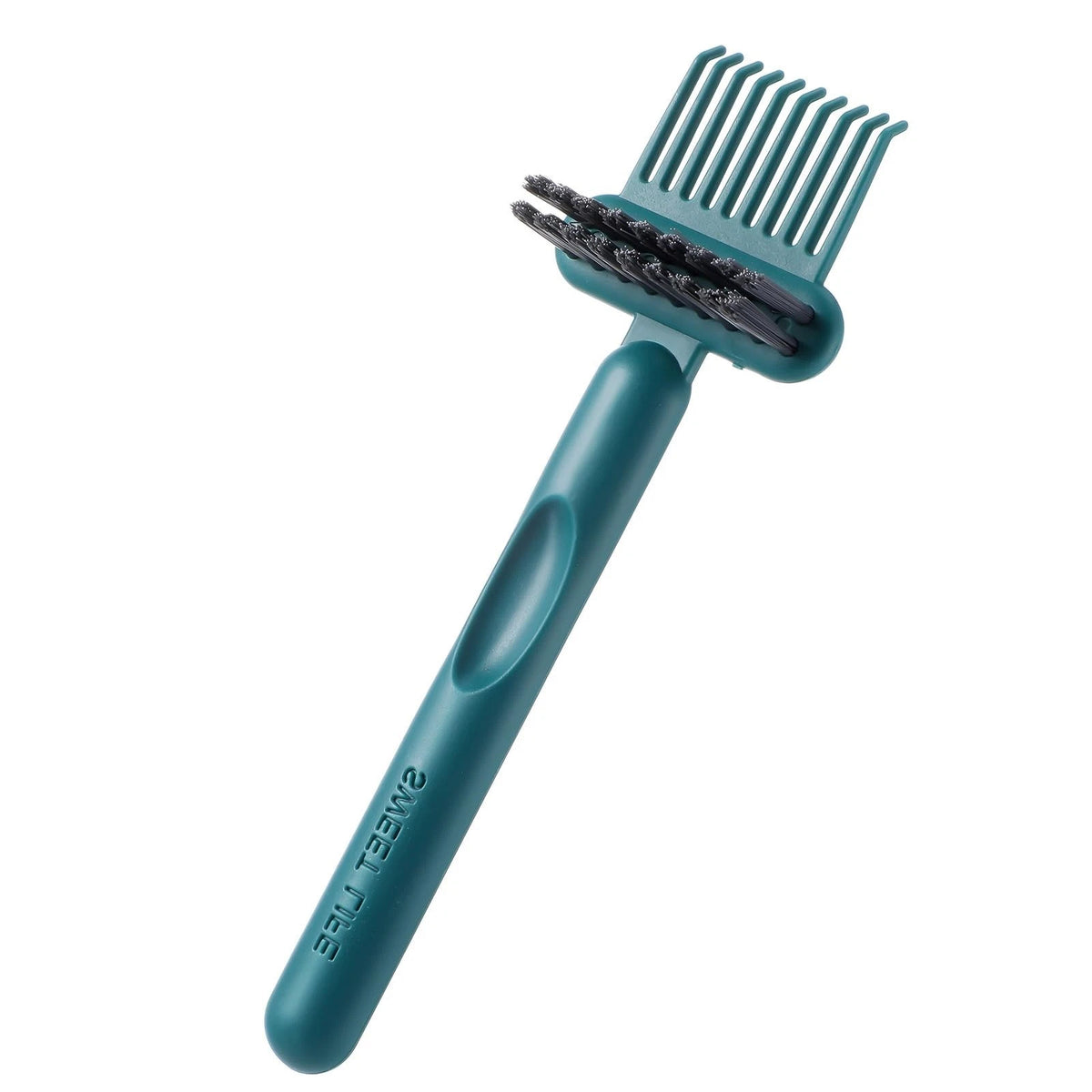 2-in-1 Hair Brush Cleaner & Remover Tool - Green