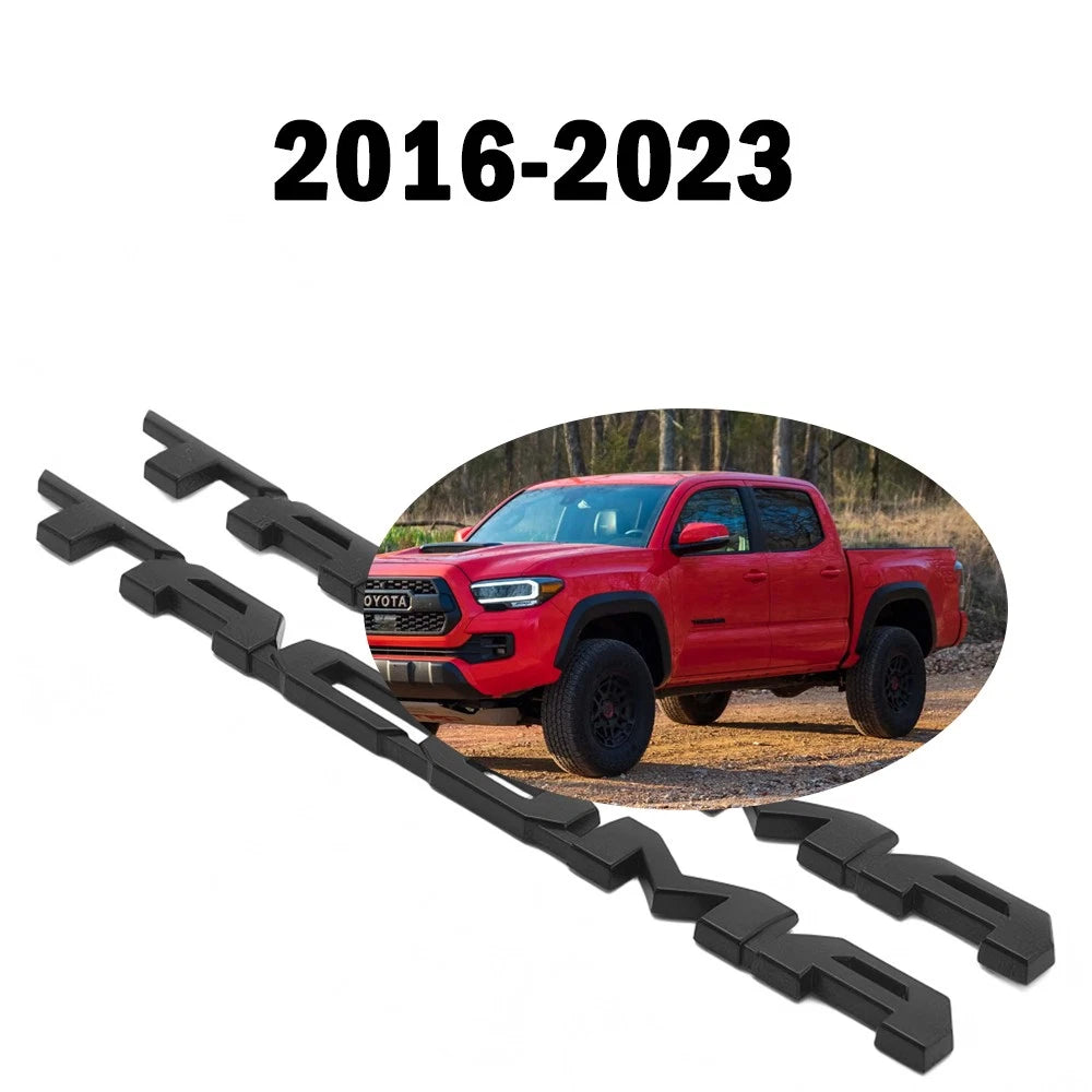 2pc Matte Black Door Side Emblem for Tacoma (2016–2024) 7542704060, 7547304050