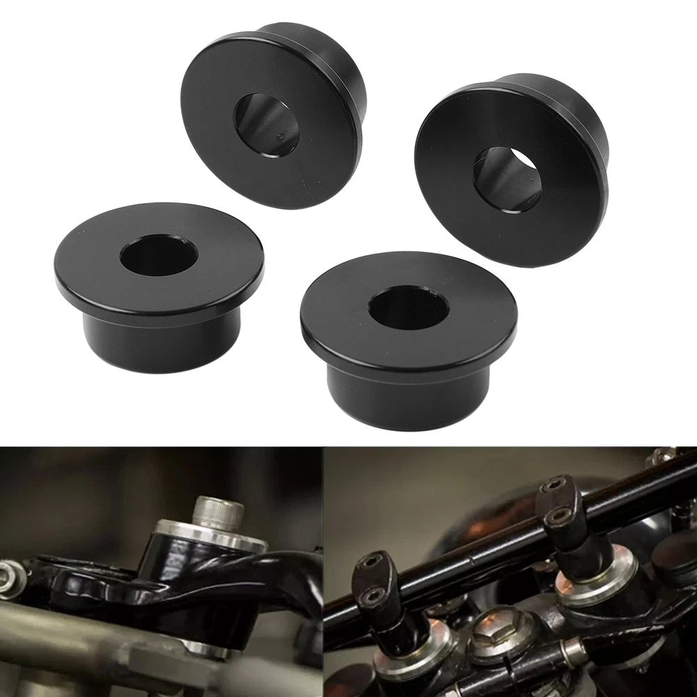 4X Handlebar Riser Bushings for Harley Softail Dyna Sportster