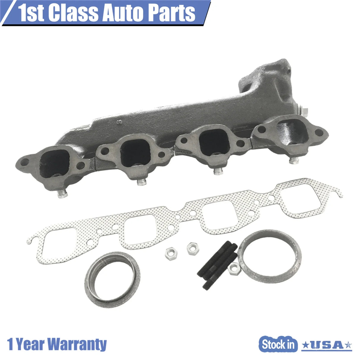 Left Exhaust Manifold for Chevrolet C10 C20 GMC C1500 C2500 (1970–1986)