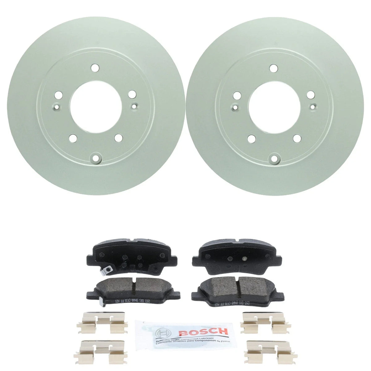 Bosch Disc Brake Rotors & Ceramic Pads Kit for Kia Soul EV (2015–2022)