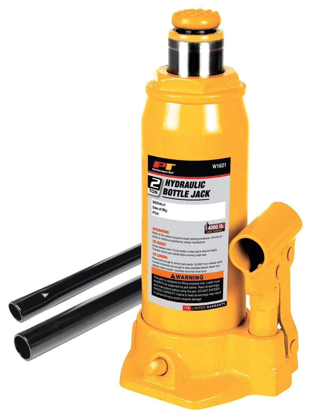 Performance Tool W1621 Bottle Jack for Automotive