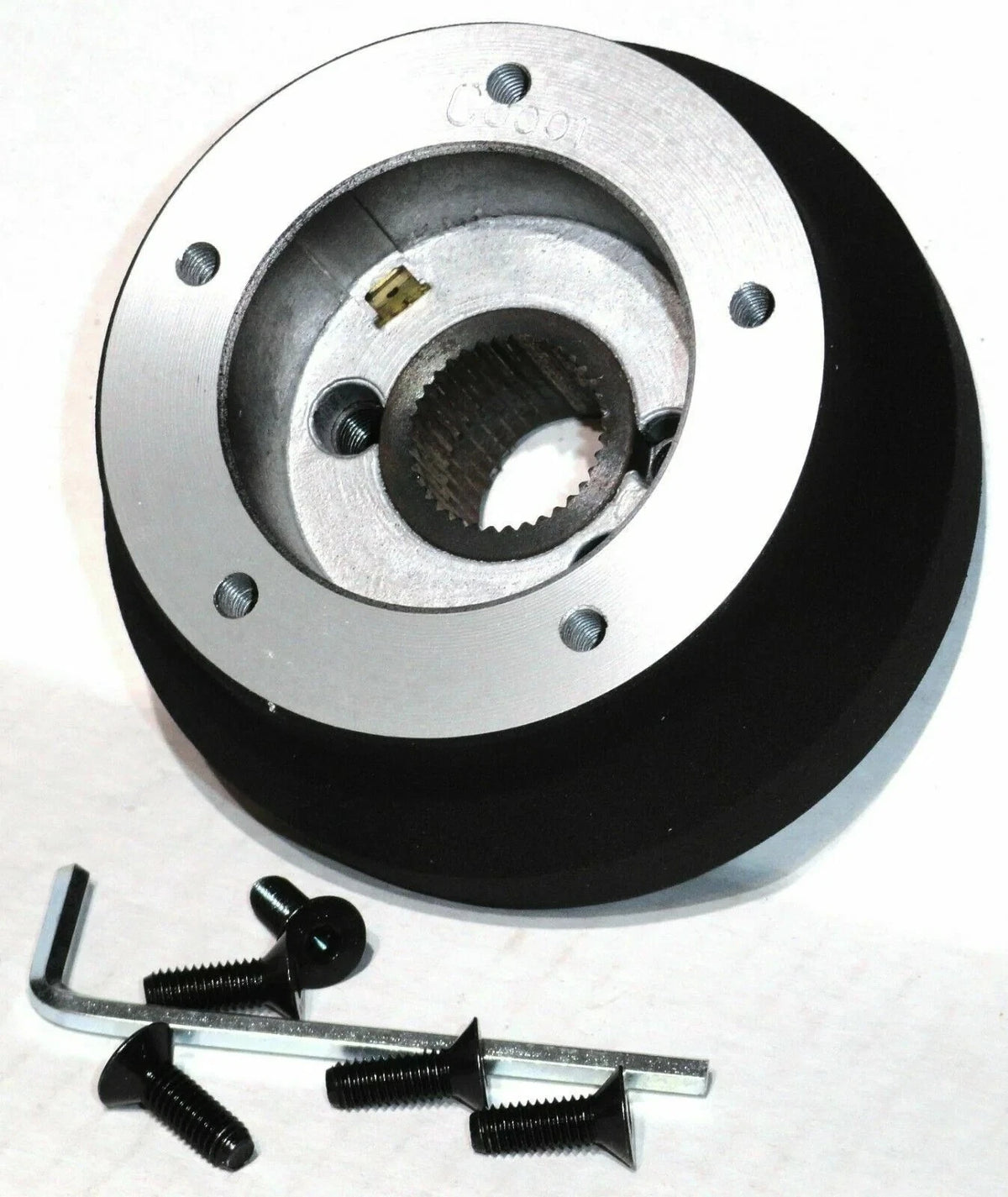 SCI 5 Bolt Hole Install Hub for Freightliner (1976–1989) #902 Black Powder Coated