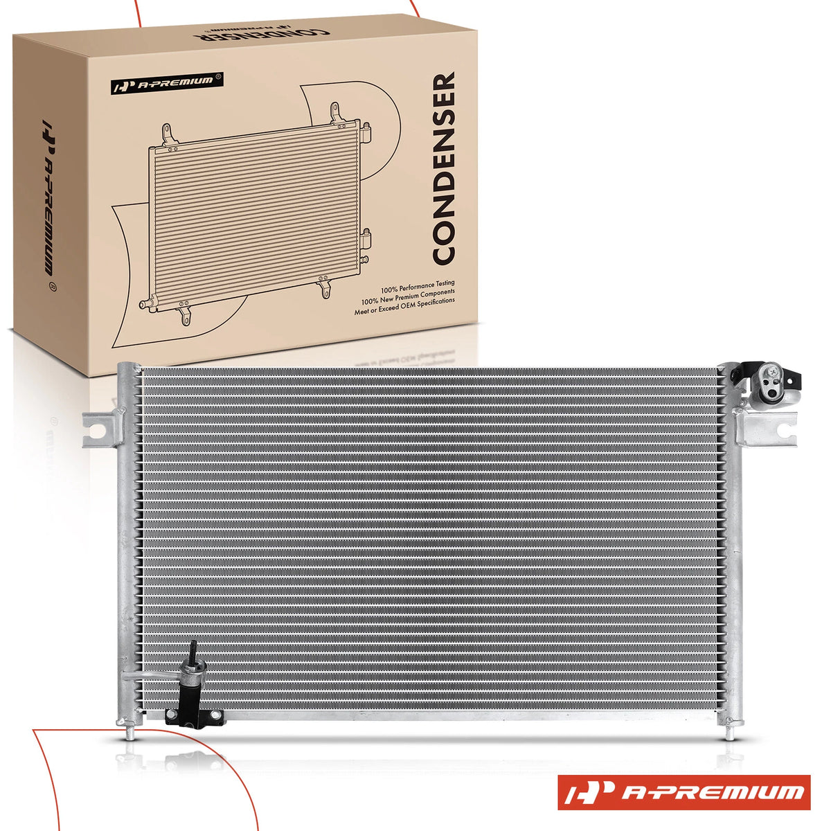 A/C Condenser w/ Bracket for Mitsubishi Montero (1994–2000) MB918439, 4838