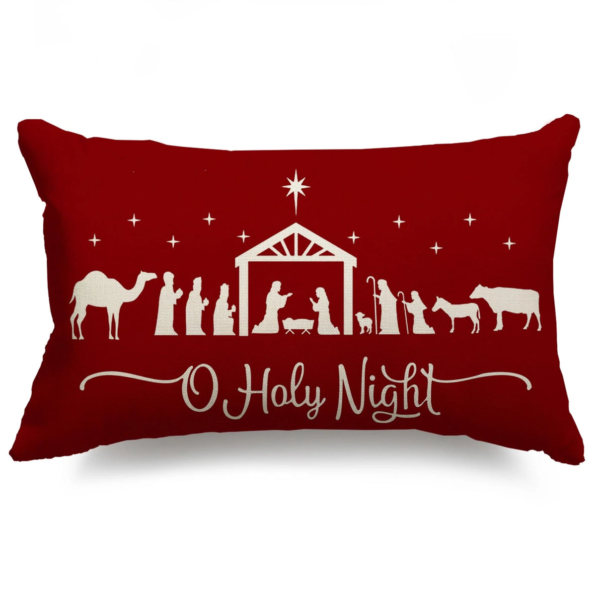 Christmas Pillow Covers 12x20 (Pack of 1) - Merry Design