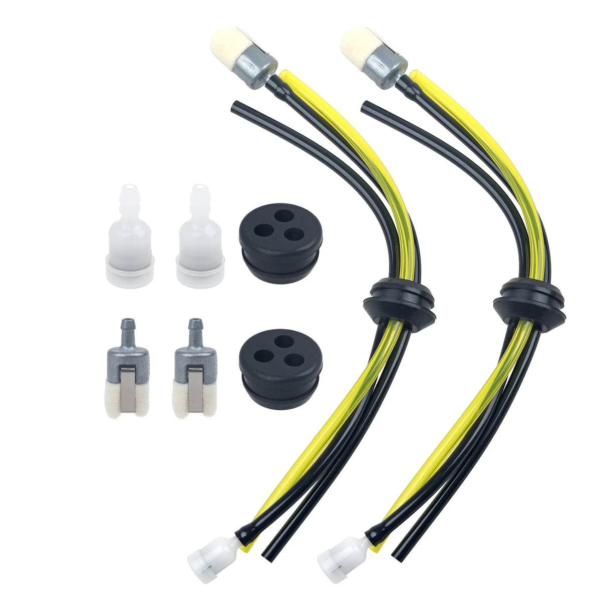 2-Pack Fuel Line Kit for SRM 225 (18mm, 20mm) Black, White, Yellow