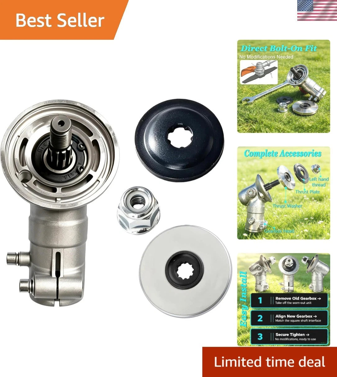 Gearbox Assembly for Husqvarna Trimmers