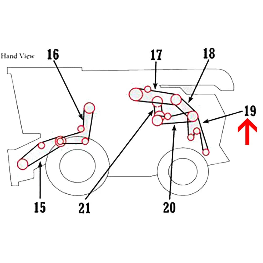 Chopper Drive Belt for John Deere Combine (AMH240974)