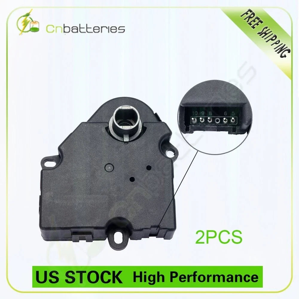 2X HVAC Heater Blend Door Actuator for Chevrolet Traverse (2009–2012) 15-73666