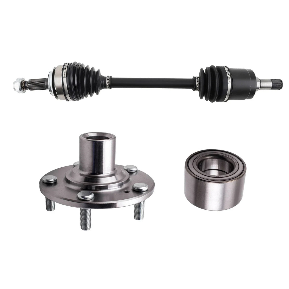 Front Left CV Axle Shaft & Wheel Hub Bearing Kit for Honda Civic (2006–2011)