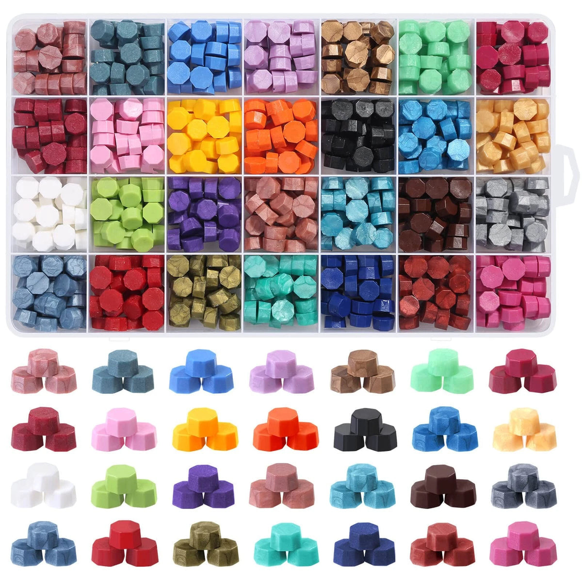 728pc Sealing Wax Beads for Letter Stamp (28 Colors)