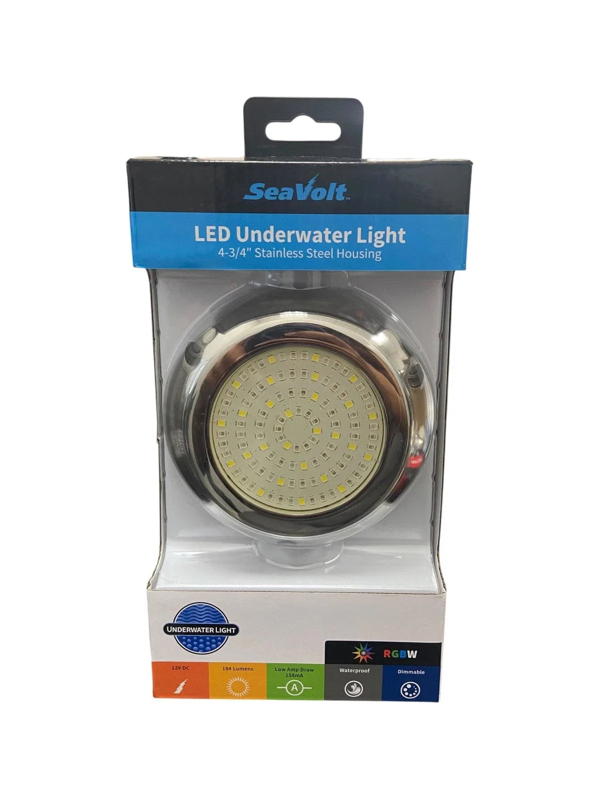 Underwater LED Light for SeaVolt 32515 (4 3/4" RGBW, 12V)