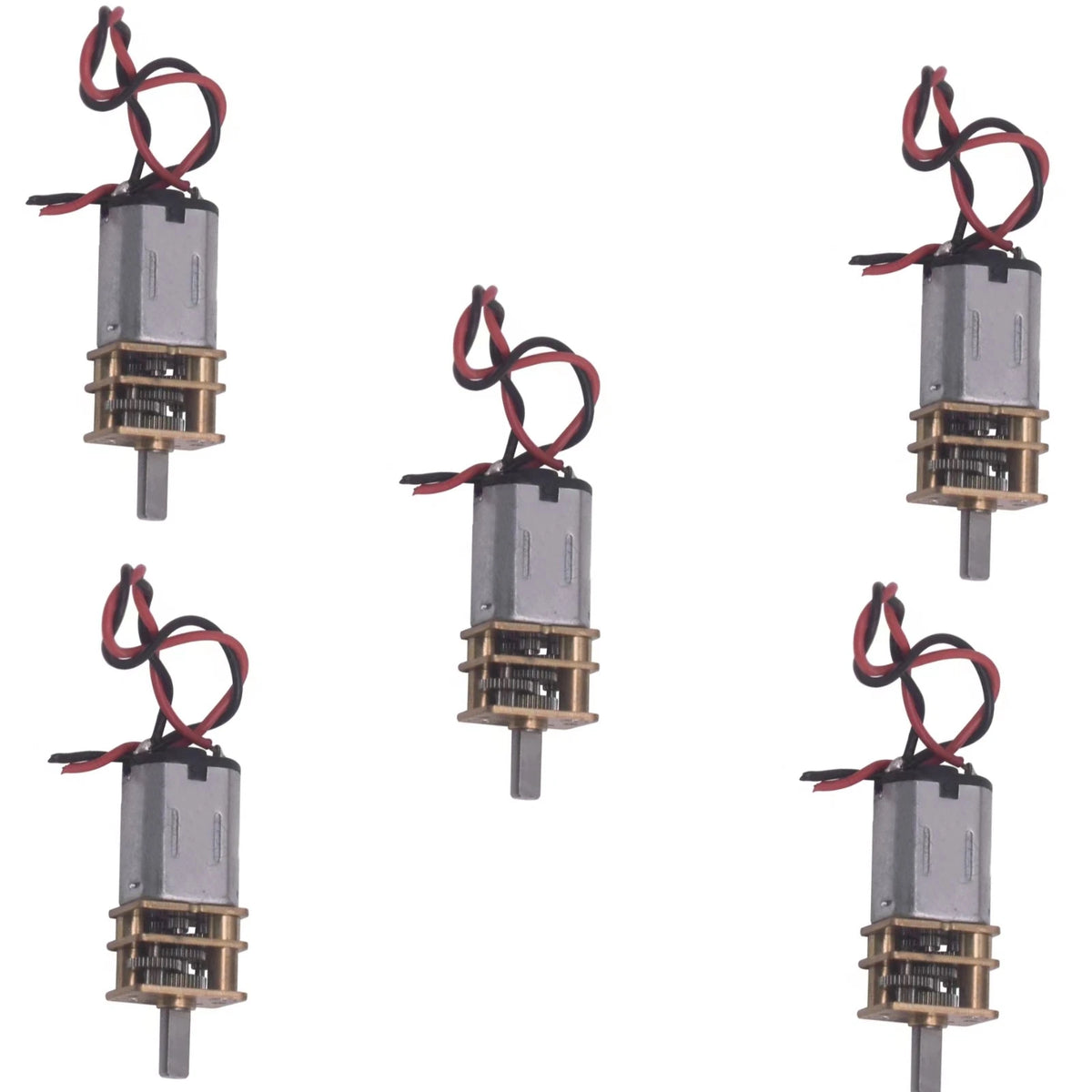 5X Micro Mini N20 Gear Motor DC 3V-9V Slow Speed Full Metal Gearbox Reducer