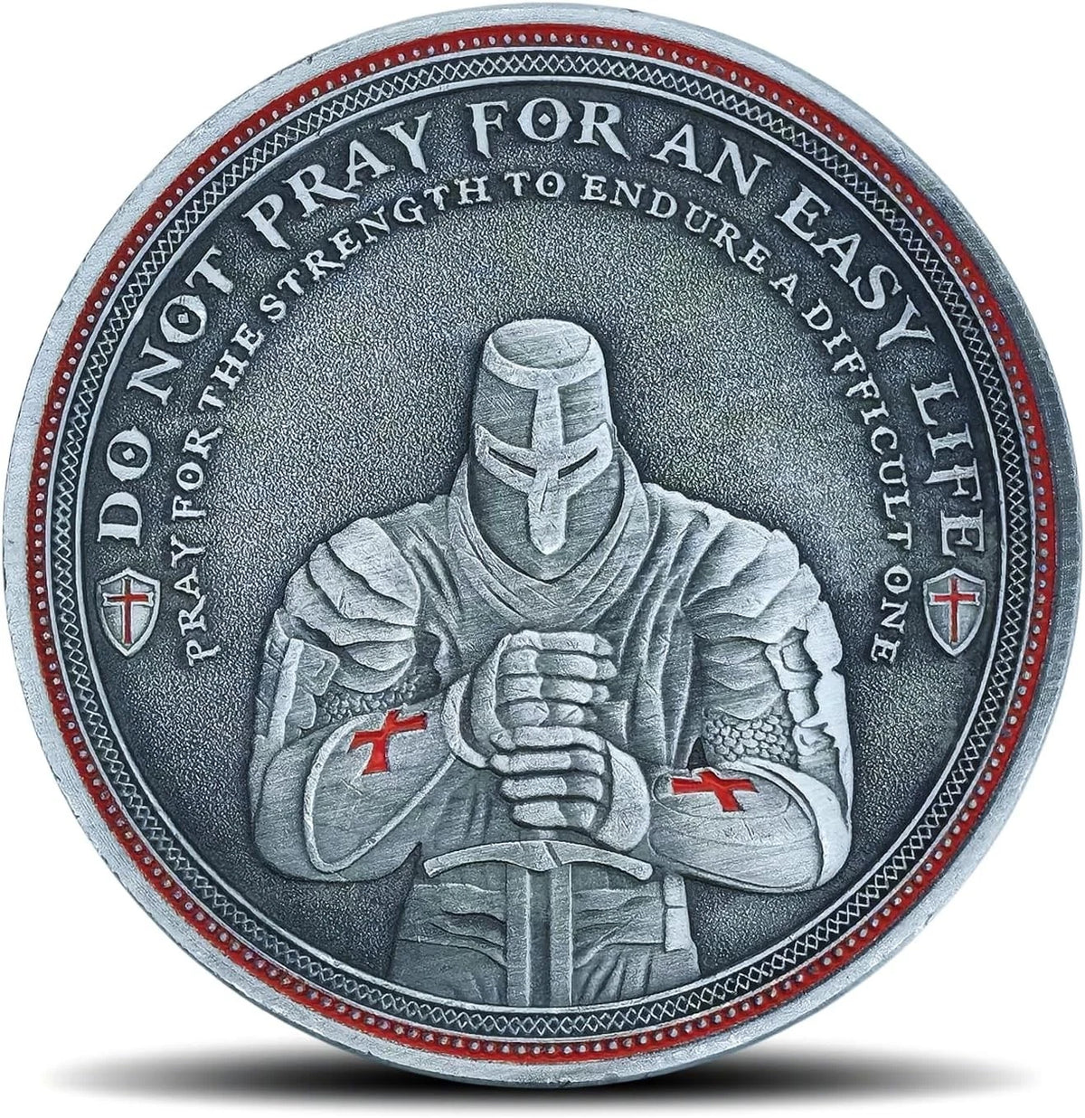 Christian Warrior Challenge Coin for Knight Templar (Father's Day Gift)