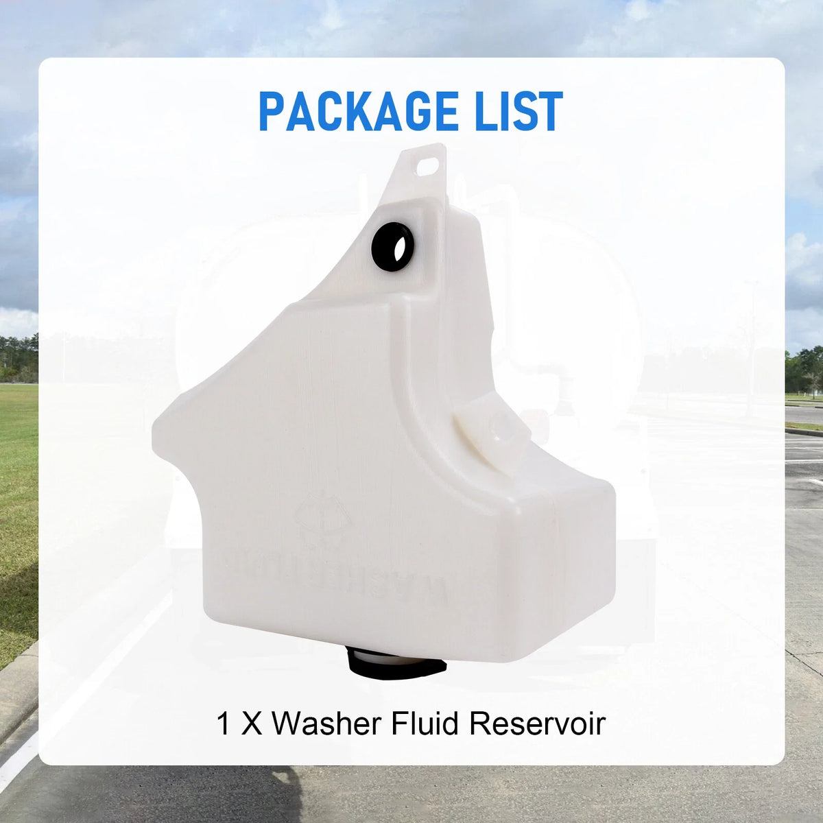 Windshield Washer Reservoir with Pump for Peterbilt Kenworth HD (2006–2016)