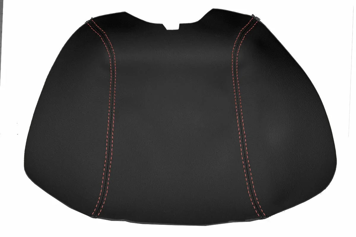 Center Console Lid Armrest Cover Leather for Kia Sedona (2015–2020) Red Stitch