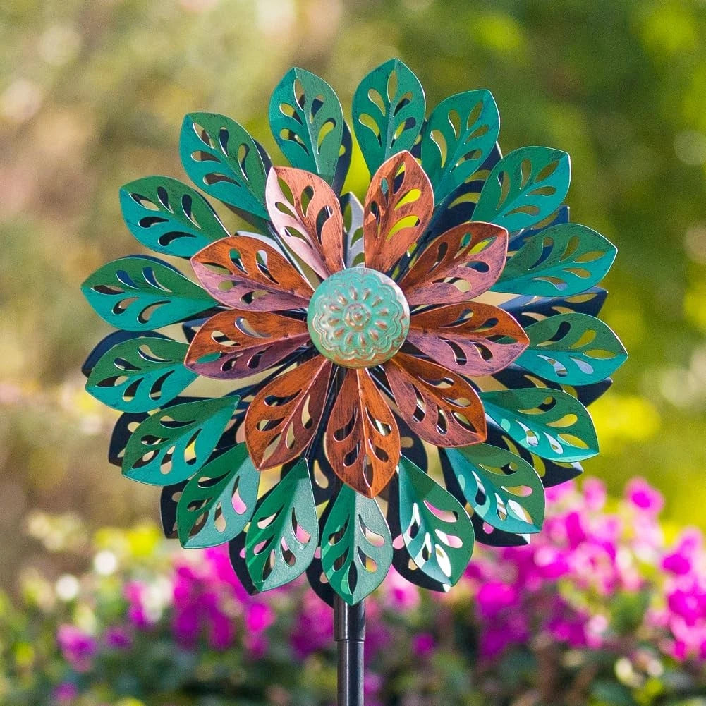 Wind Spinner Outdoor Kinetic Metal Sculpture 360 Degrees