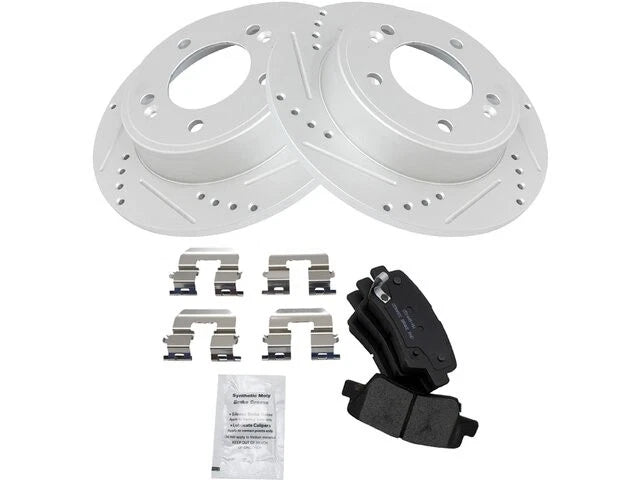 Brake Pad and Rotor Kit for Hyundai Elantra Coupe (2013–2014) 64918WMZX
