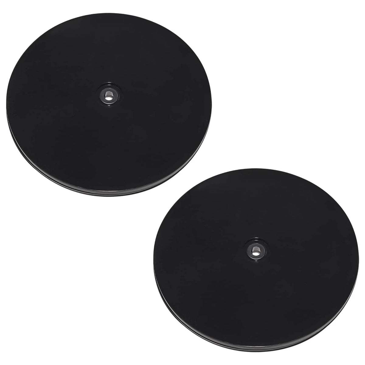 2X 7 Inch Black Acrylic Lazy Susan for Rotating Applications