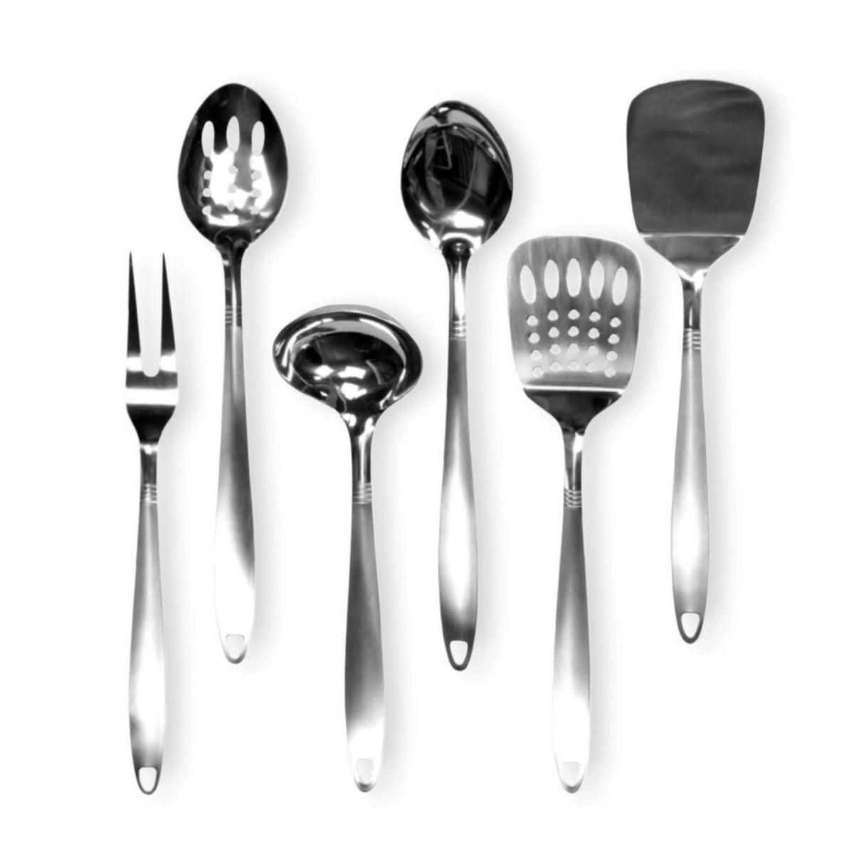 Set of 6 Stainless Steel Kitchen Tools and Utensils